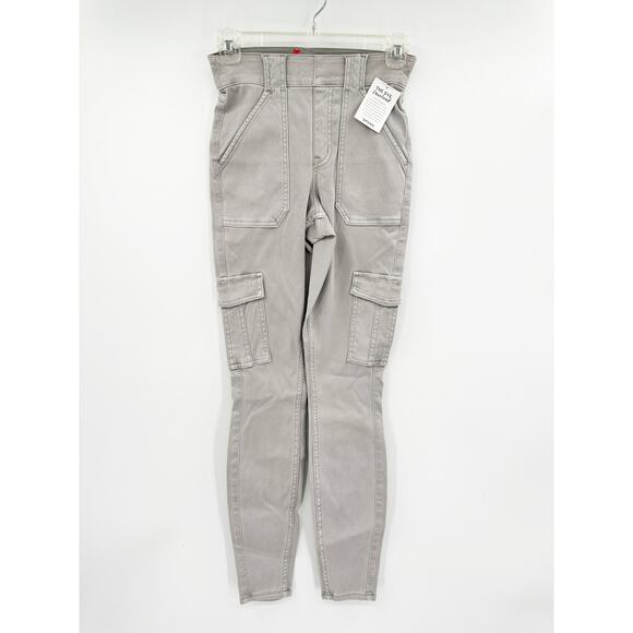 Spanx Stretch Twill Ankle Cargo Pants in Crystal Gray Size XS NWT - Picture 2 of 5